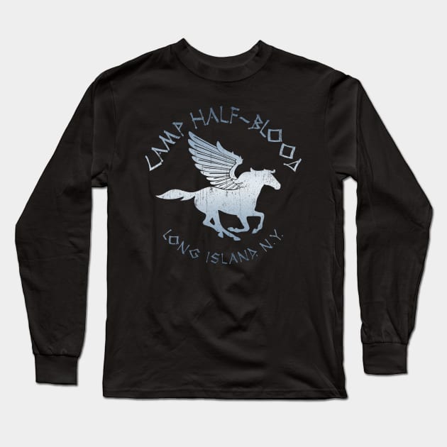 Camp-Half-Blood / Vintage Aesthetic Design Long Sleeve T-Shirt by Cave Clan